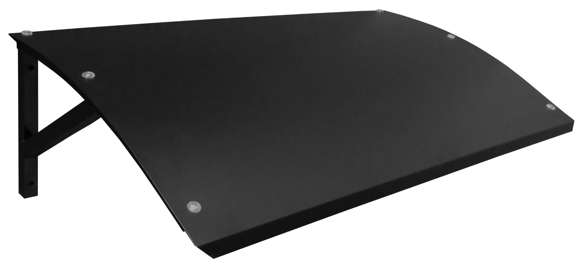 Halvtag til ude del, pulverlakeret stål, sort  Kr 1950,-